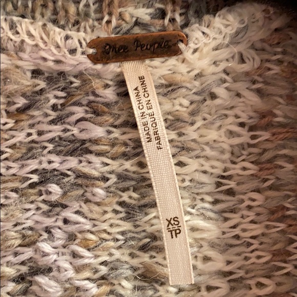 Crop grey fringe sweater jacket - Picture 3 of 4